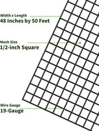 Black Hardware Cloth,Coated Wire Mesh Roll, Chicken Wire Fencing, Welded Wire Fence Roll, Chicken Wire Mesh, Garden Fencing, Rabbit Wire