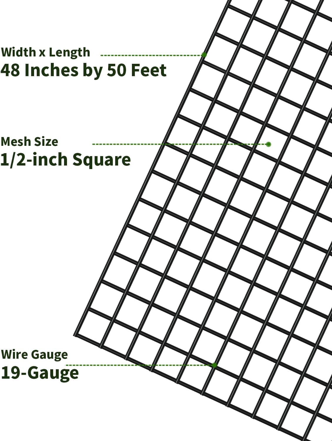 Black Hardware Cloth,Coated Wire Mesh Roll, Chicken Wire Fencing, Welded Wire Fence Roll, Chicken Wire Mesh, Garden Fencing, Rabbit Wire