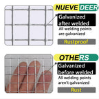 Hardware Cloth, 1/2 inch 19 Gauge,Hot-Dip Galvanized After Welding, Chciken Wire Mesh Roll Wire Cloth Garden Fencing Rodent Wire Gopher Barrier