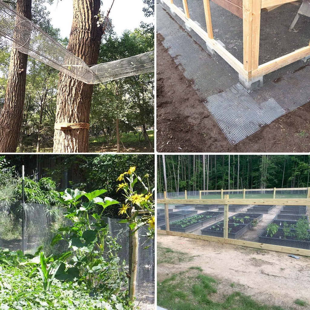 Hardware Cloth, 1/2 inch 19 Gauge,Hot-Dip Galvanized After Welding, Chciken Wire Mesh Roll Wire Cloth Garden Fencing Rodent Wire Gopher Barrier